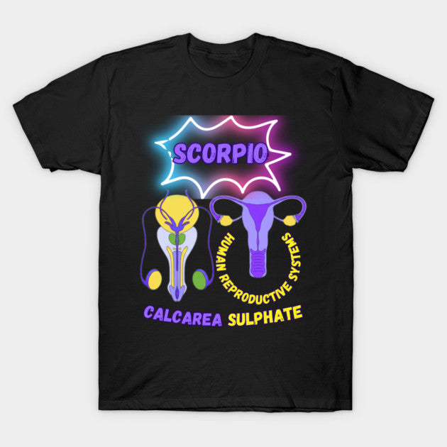 Scorpio "The Human - Feminine & Masculine Reproductive Systems" T-Shirt