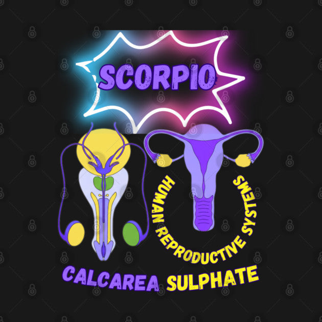 Scorpio "The Human - Feminine & Masculine Reproductive Systems" T-Shirt